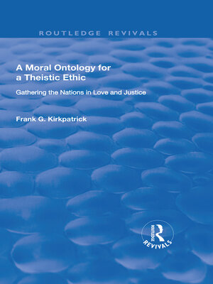 cover image of A Moral Ontology for a Theistic Ethic